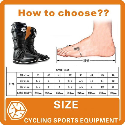 SCOYCO MOTORCROSS CE BOOTS MBM006 - ORANGE