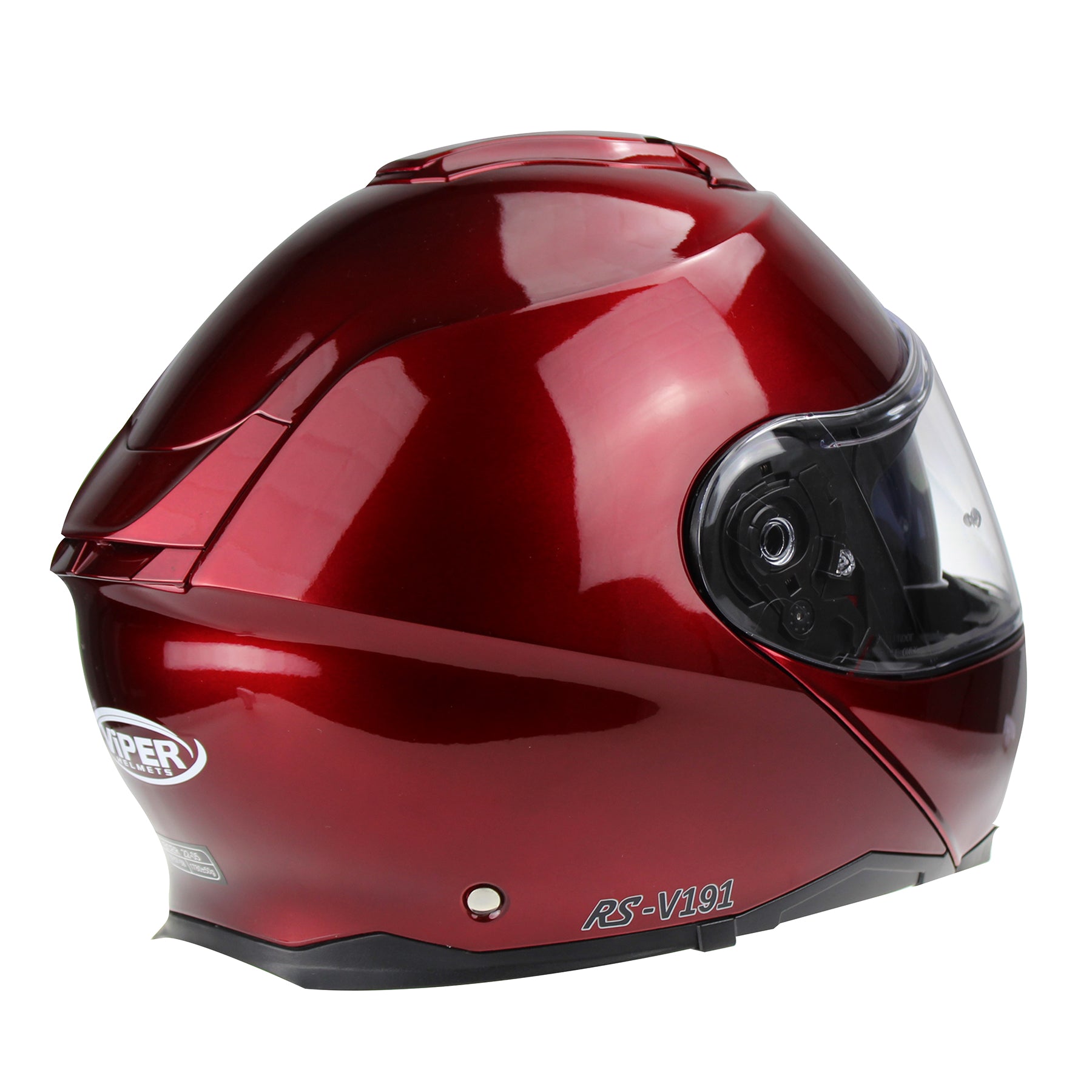 VIPER V191 FLIP-FRONT BLUETOOTH HELMET-BURGUNDY