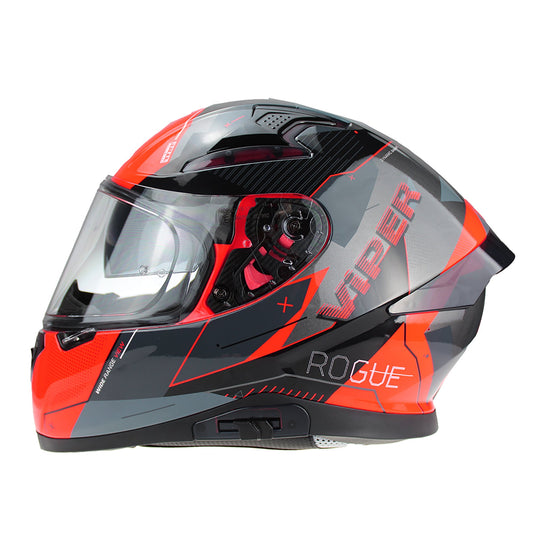 Viper Rsv95 Full Face Helmet Rouge Shiny Black Red