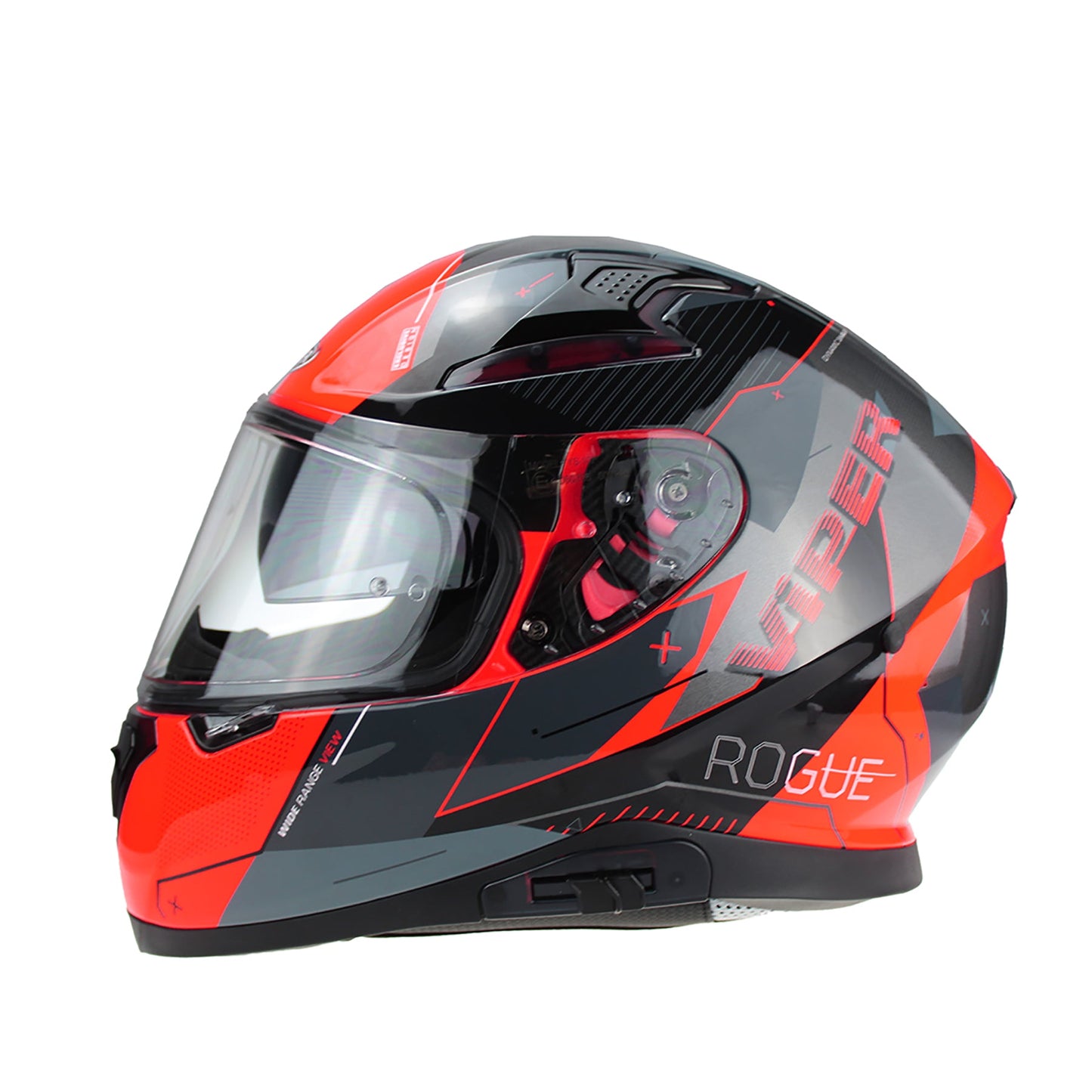 Viper Rsv95 Full Face Helmet Rouge Shiny Black Red