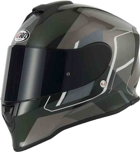 VCAN V151 FULL FACE CRASH HELMET - PULSAR GREY