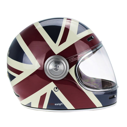 VPR.303 F659 FIBERGLASS FULL FACE RETRO HELMET - UNION JACK