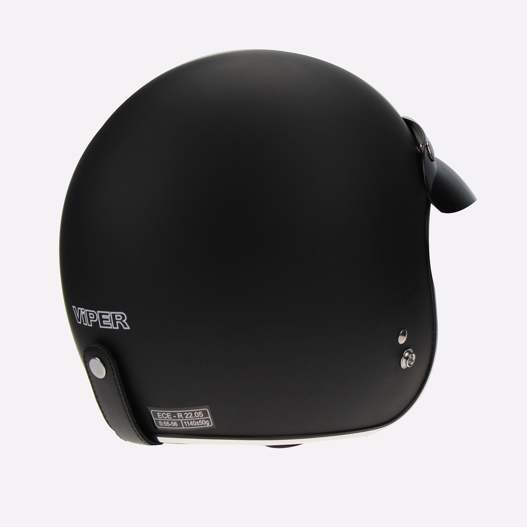 VIPER RS05 OPEN FACE JET HELMET - MATT BLACK