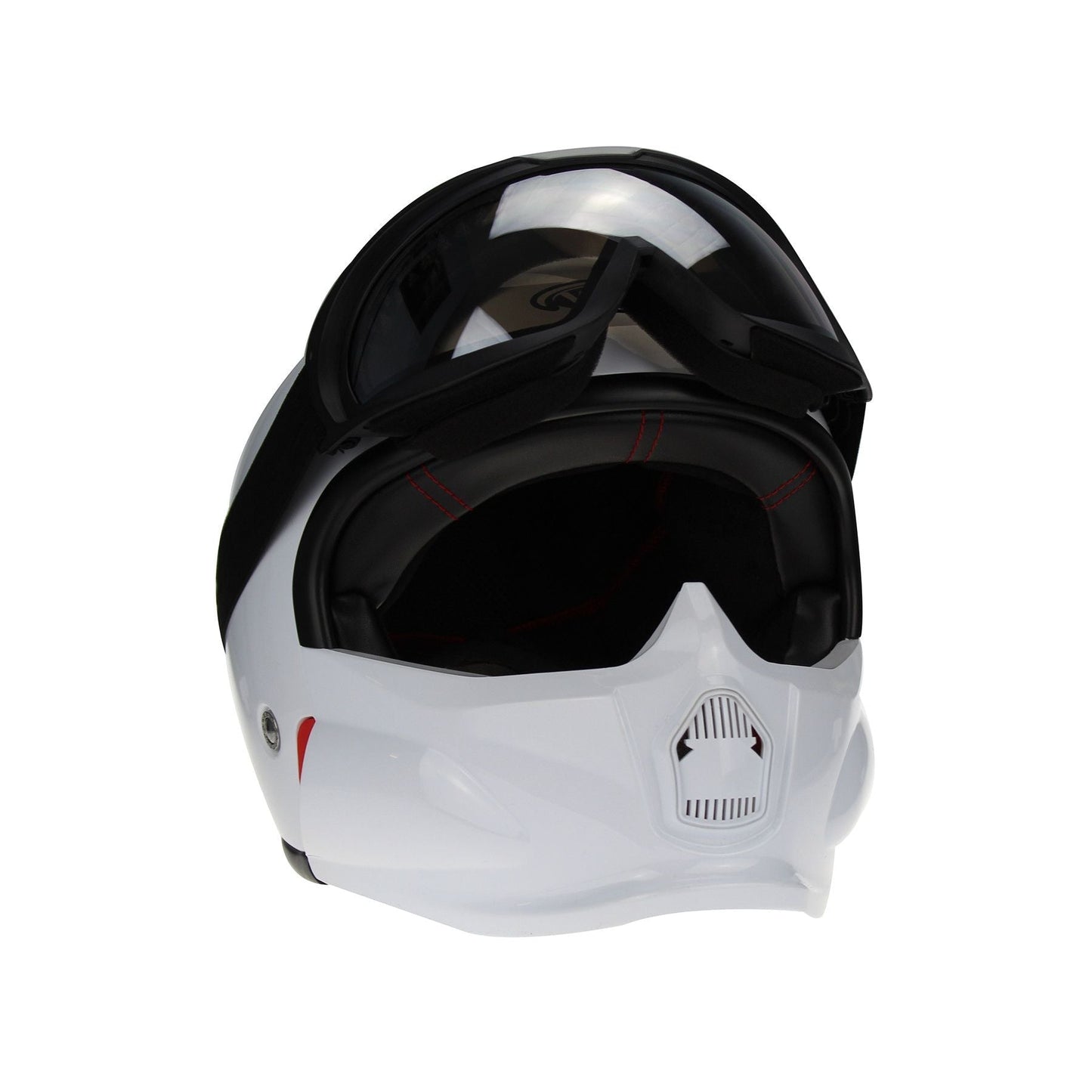 VIPER RS07 TROOPER JET HELMET & GOGGLE - WHITE