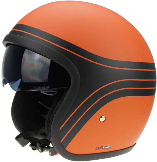 VIPER RSV06 OPEN FACE JET HELMET - URBAN - MATT ORANGE