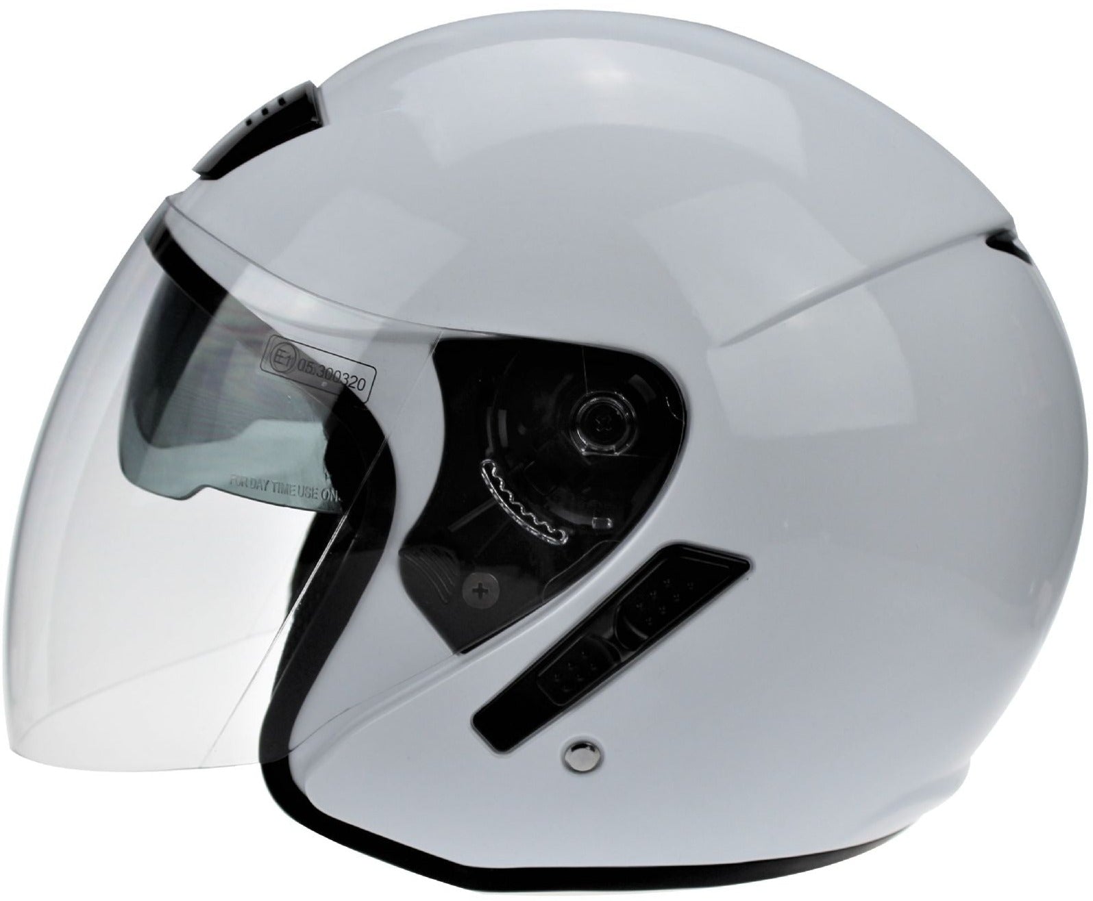 Open Face Helmet Jet White