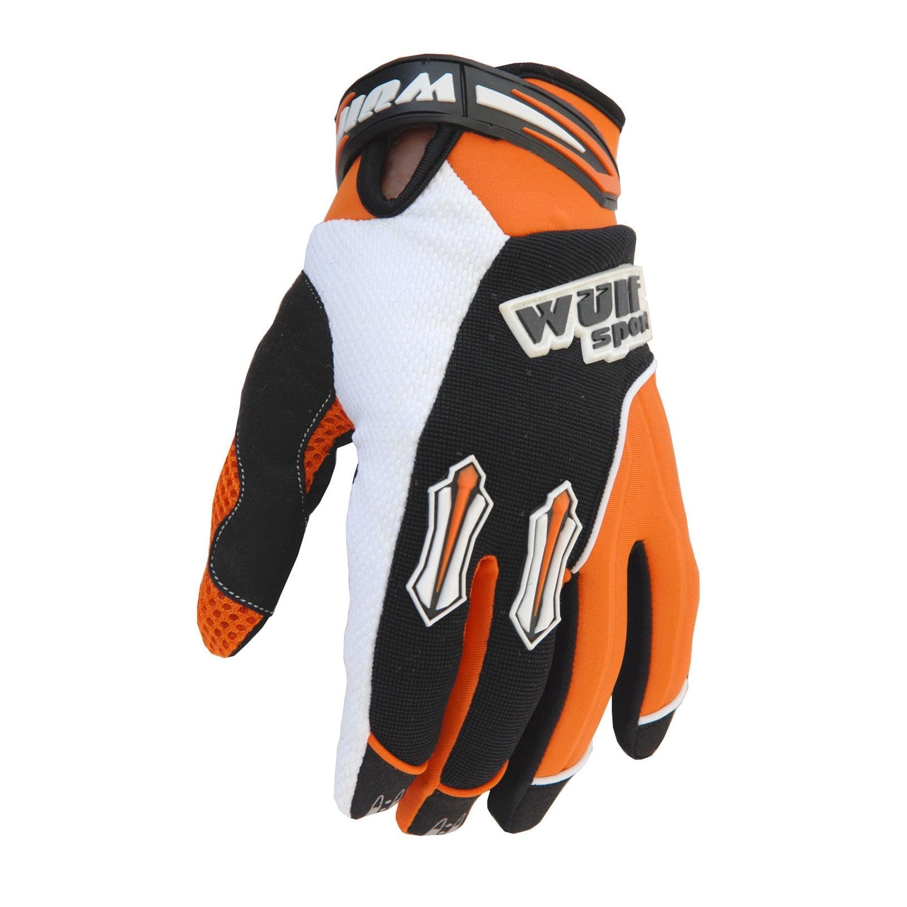 WULFSPORT ADULT STRATOS MOTOCROSS GLOVES - ORANGE