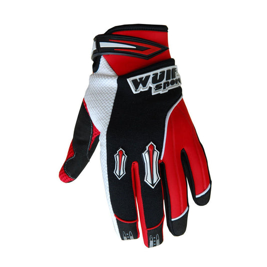WULFSPORT ADULT STRATOS MOTOCROSS GLOVES - RED