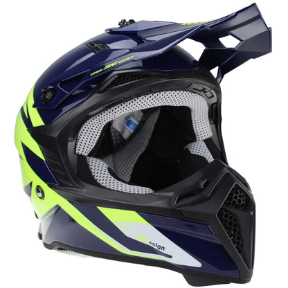 VIPER RSX221 MX MOTORBIKE HELMET - BLUE FLUO