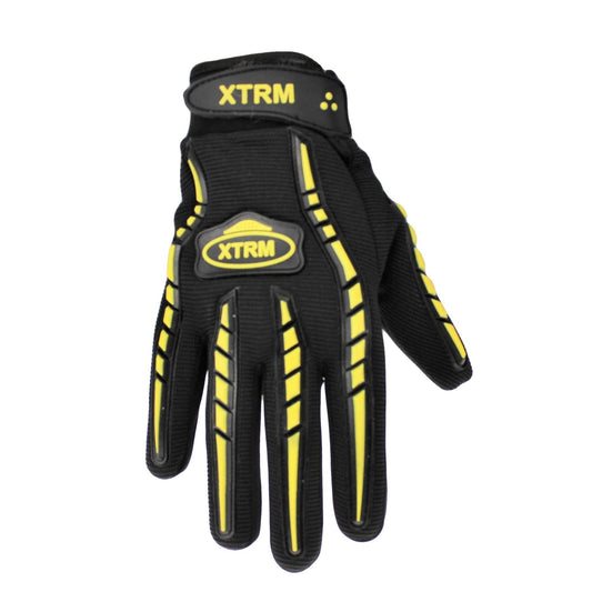 XTRM ADULT RIDE MOTOCROSS  GLOVES - YELLOW