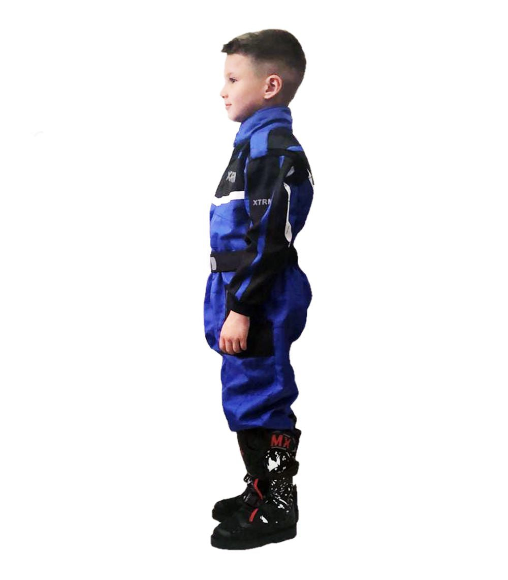 XTRM KIDS MOTOCROSS KART SUIT - BLUE