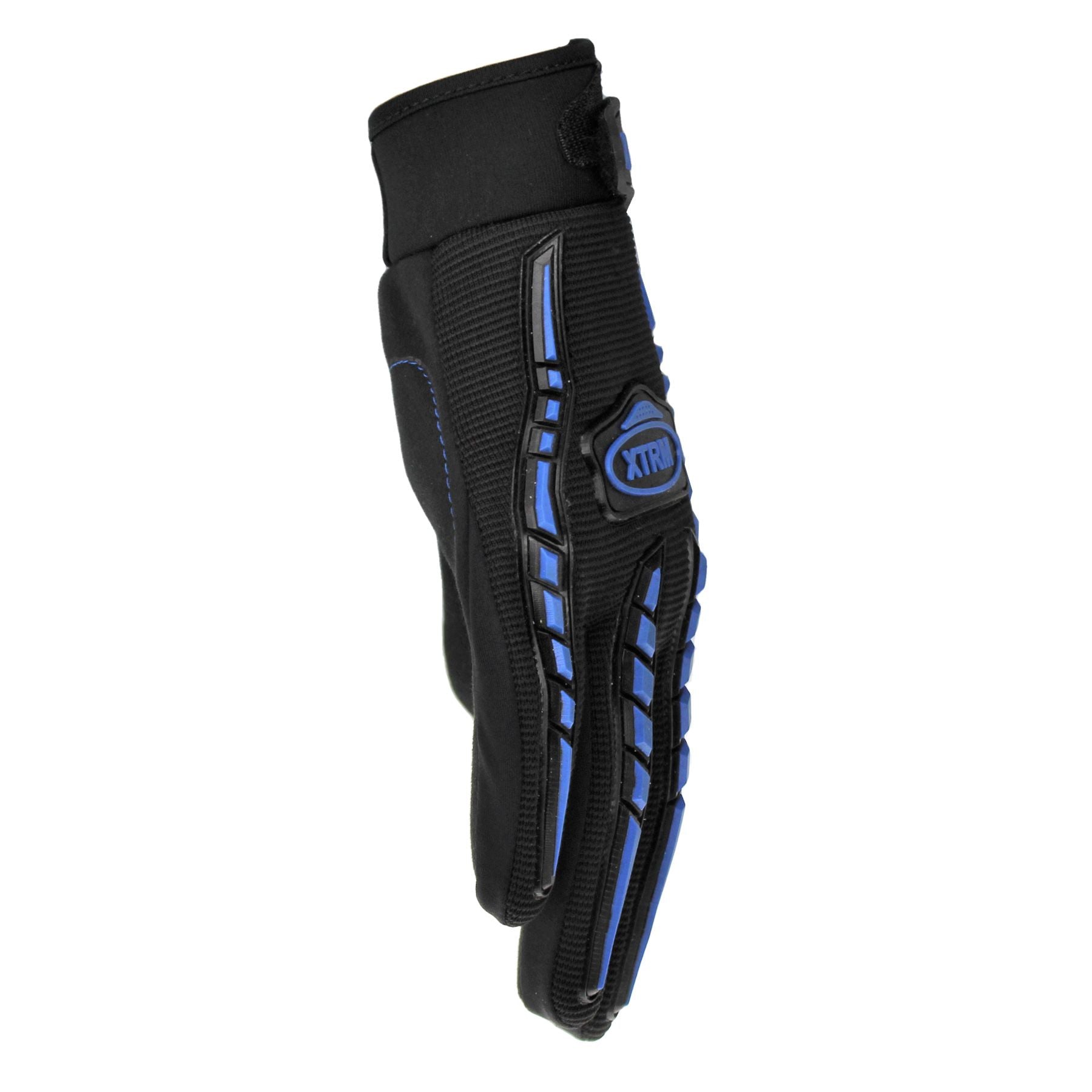 XTRM ADULT RIDE MOTOCROSS GLOVES - BLUE